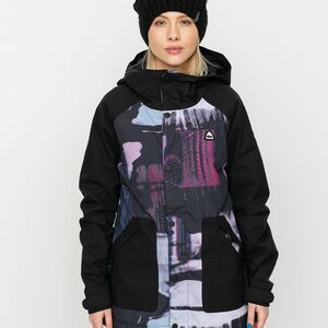 Women's Black and Multicolor Jacket